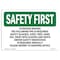 Signmission OSHA, Attention Drivers Following PPE Is Required-, 10in X 7in Rigid Plastic, 10" W, 7" H, Landscape OS-SF-P-710-L-10554 - alternate 1
